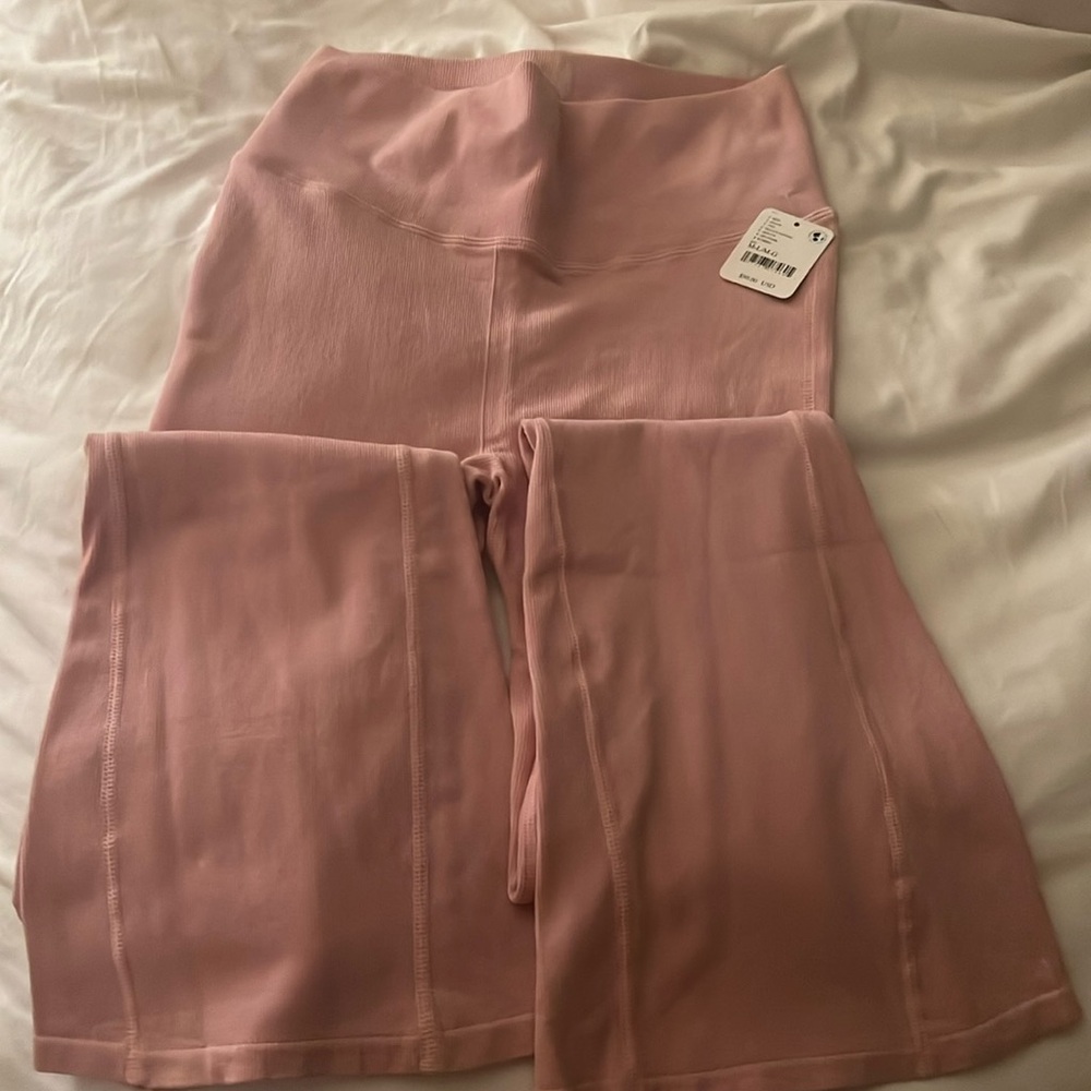 Free people movements my/pink flared yoga pants